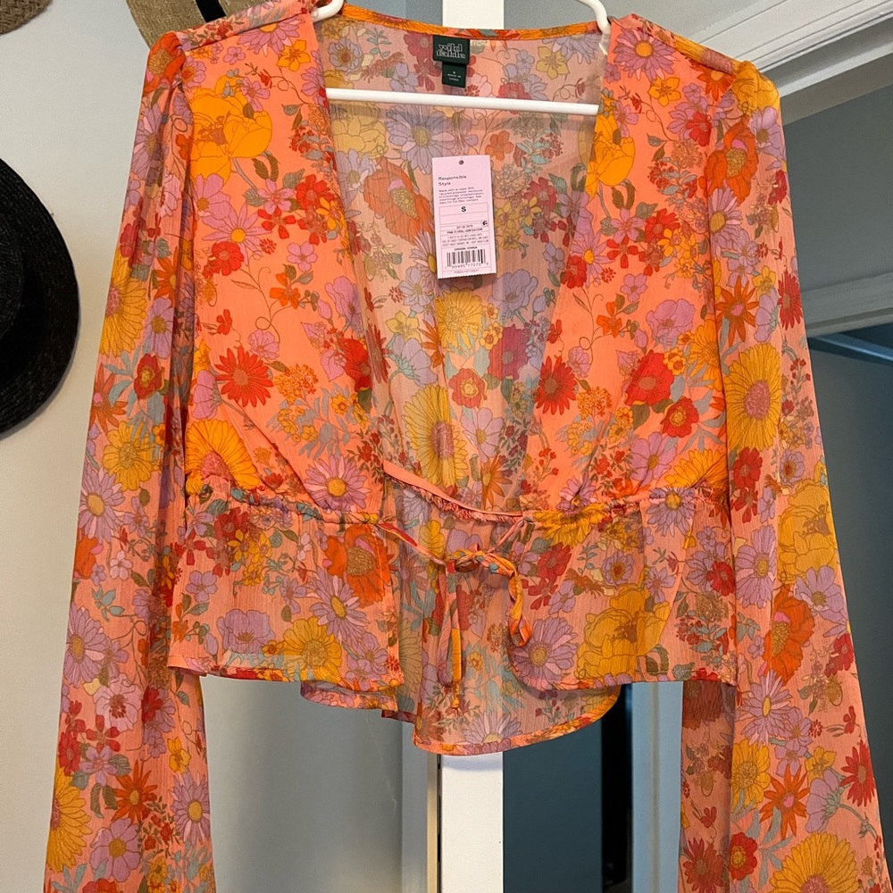 Wild Fable Retro Floral Top